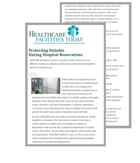 Protecting Patients During Hospital Renovations DPR Group Inc